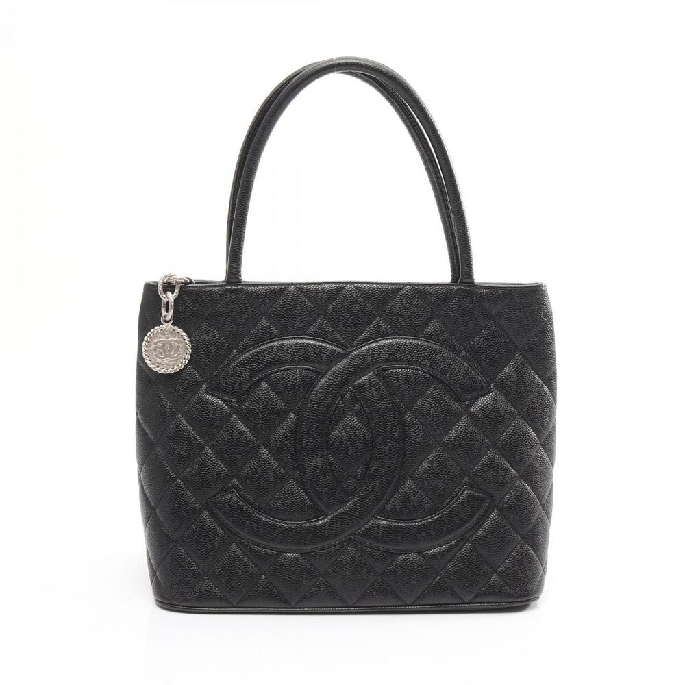 Chanel Reissue Tote Bag Leather Grained Calf Black